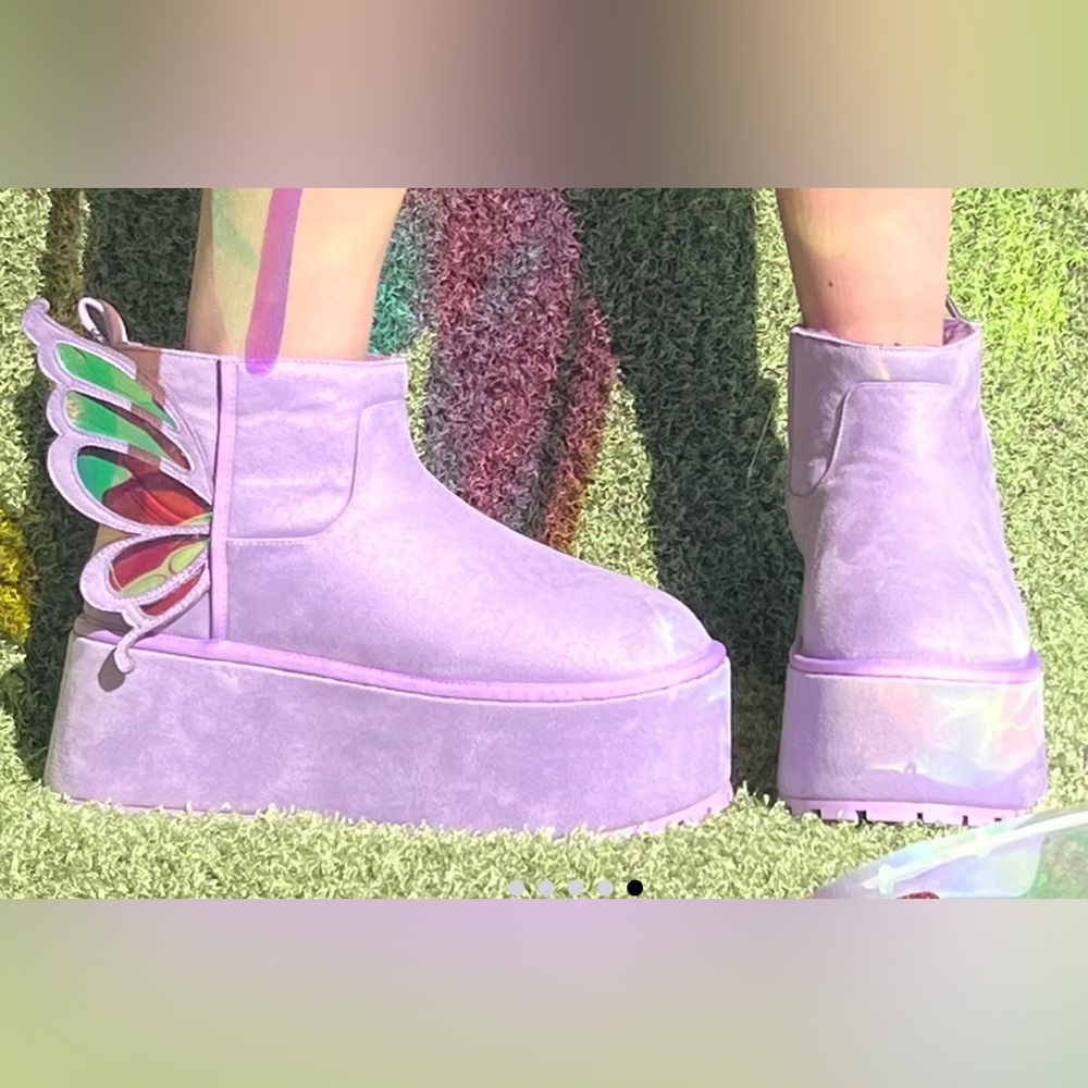 Current mood fairies flight Platform Ankle Boots - Picture 10 of 10